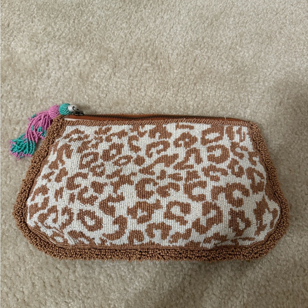 ANTHROPOLOGIE LEOPARD CLUTCH